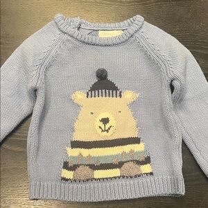 Sfera Light Blue Knit Sweater